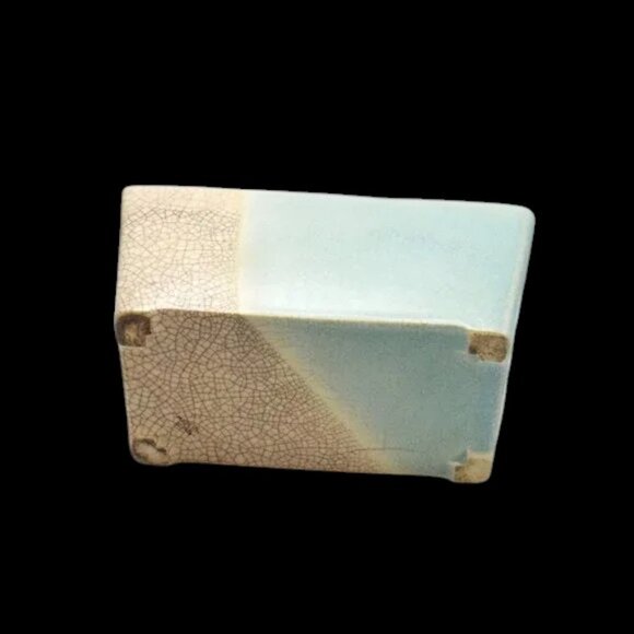 MCM Vintage Hand Painted Crackle Planter Floral Motif - Picture 7 of 8